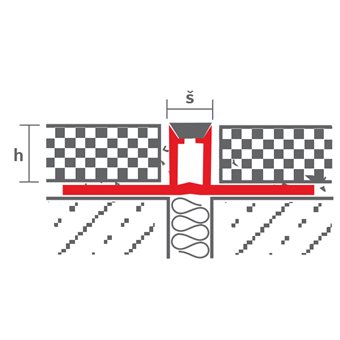 Movement joint PVC narrow